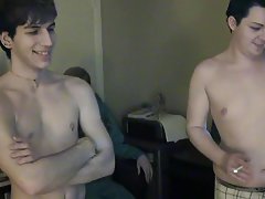 Twinks lured by old men and huge cock hand...