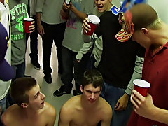 These men are pretty ridiculous. They got these two studs that are attempting to get into their frat, and they fully humiliate them. After doing some 