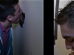 We set up some cams and told him we were going to film his reaction to this amazing blow job he was going to receive from our mystery lady gay blowjob