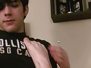 Emo twink shaved and video boy gay blowjob - at Boy Feast!